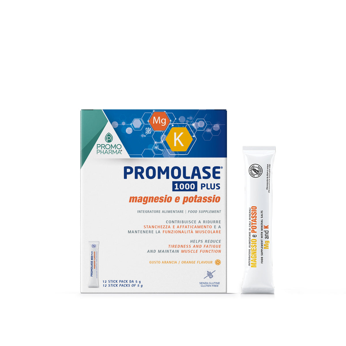 Promolase 1000® Plus Magnesio e Potassio - 12 Stick